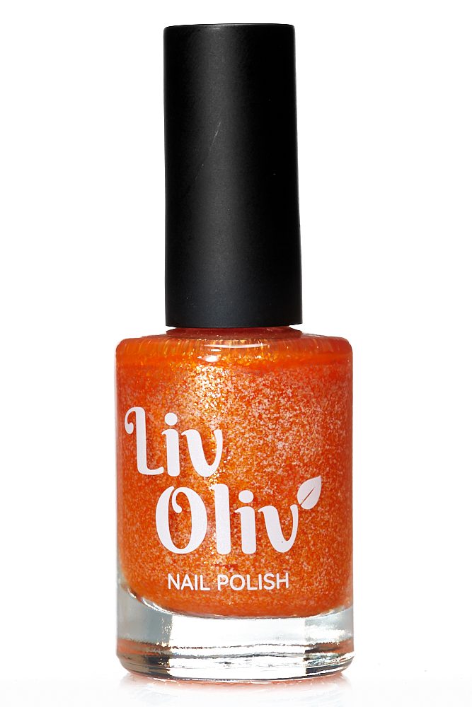 livoliv cruelty free tangerine nail polish