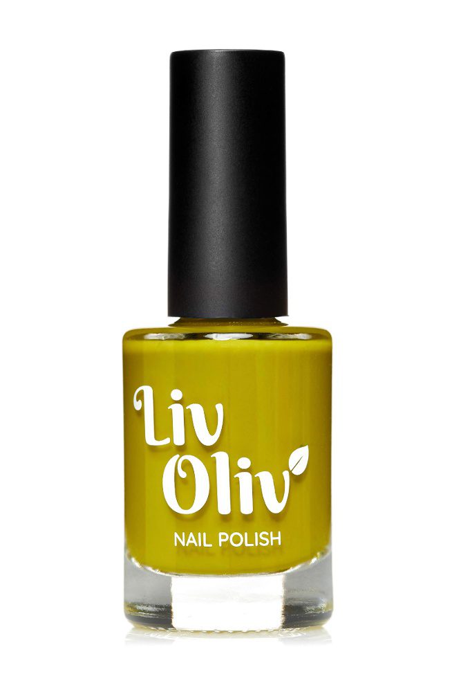 Livoliv Olive Creme polish in a bottle