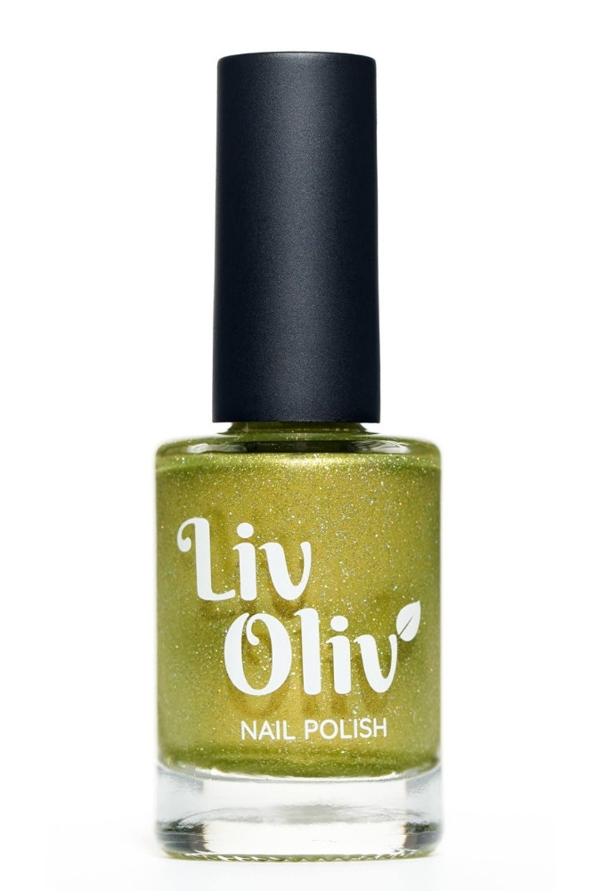 Olive Green Vegan Nail Polish LivOliv Cosmetics Olive You!